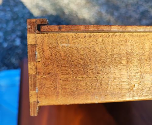 REGENCY REVIVAL INLAID MAHOGANY SOFA TABLE - ADDITIONAL PHOTO 3