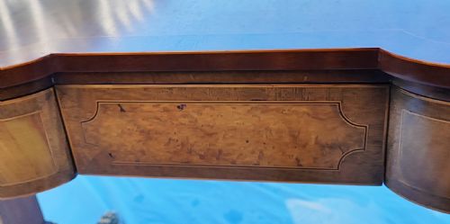 REGENCY REVIVAL INLAID MAHOGANY SOFA TABLE - ADDITIONAL PHOTO 17