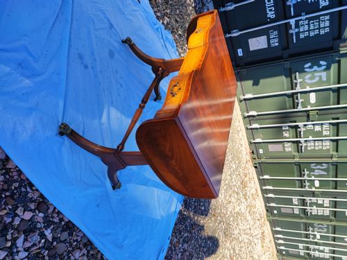 REGENCY REVIVAL INLAID MAHOGANY SOFA TABLE - ADDITIONAL PHOTO 22