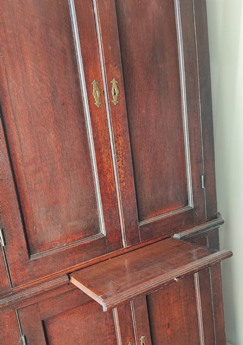 GEORGE 111 4 DOOR OAK CORNER CABINET 18TH CENTURY - ADDITIONAL PHOTO 6