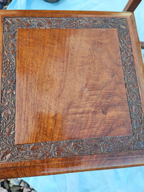 ANTIQUE ANGLO INDIAN KASHMIR NEST OF FOUR TABLES - ADDITIONAL PHOTO 5