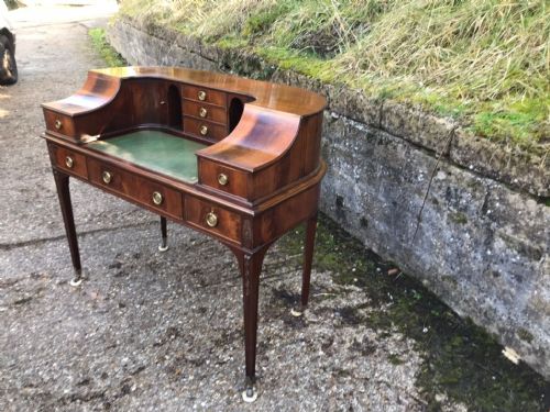 A QUALITY EDWARDIAN MAHOGANY CARLTON HOUSE DESK - ADDITIONAL PHOTO 19