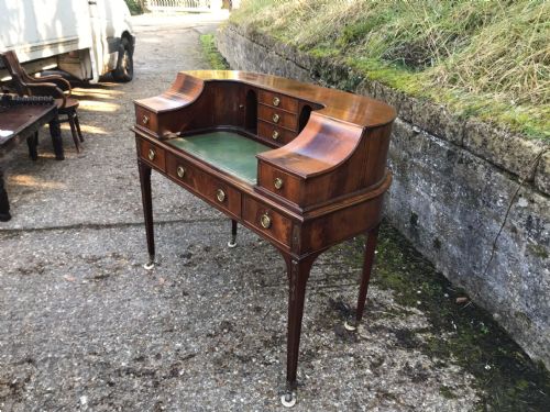 A QUALITY EDWARDIAN MAHOGANY CARLTON HOUSE DESK - ADDITIONAL PHOTO 20
