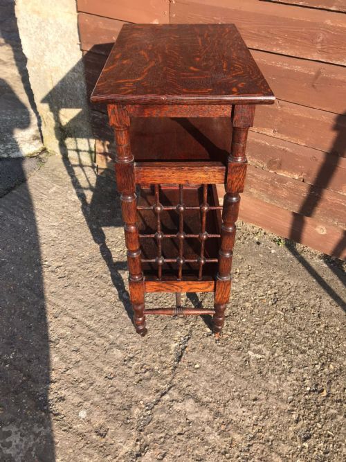 ART'S AND CRAFTS OAK BOOK TABLE LEONARD WYBURD FOR LIBERTY CO LONDON - ADDITIONAL PHOTO 2