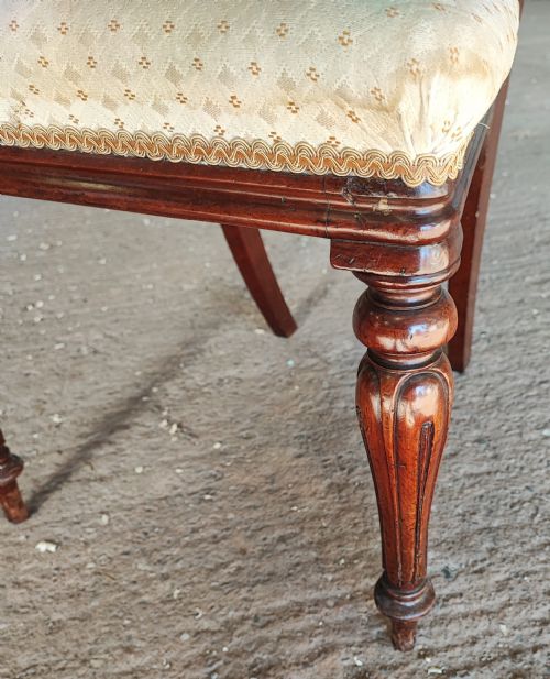 QUALITY SET OF 8 VICTORIAN MAHOGANY DINING CHAIRS - ADDITIONAL PHOTO 5
