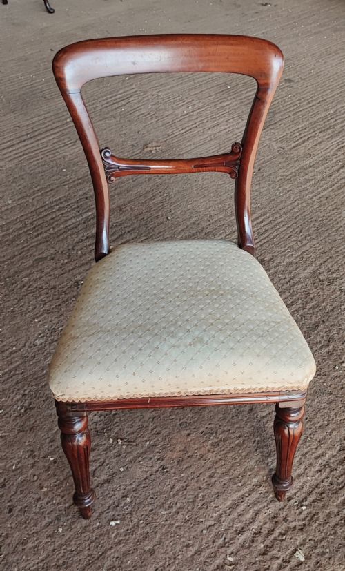 QUALITY SET OF 8 VICTORIAN MAHOGANY DINING CHAIRS - ADDITIONAL PHOTO 6