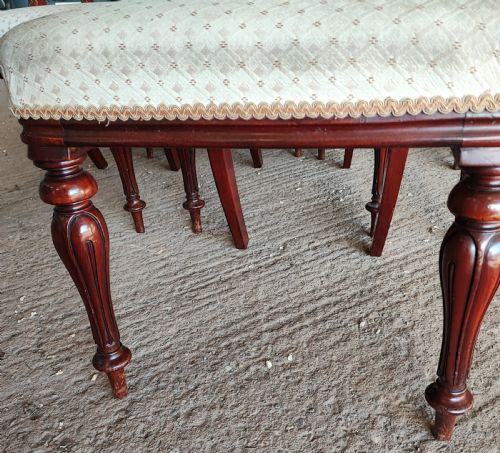 QUALITY SET OF 8 VICTORIAN MAHOGANY DINING CHAIRS - ADDITIONAL PHOTO 11