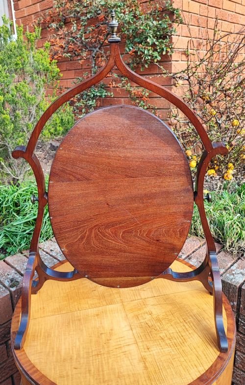 AN ANTIQUE KINGWOOD DRESSING MIRROR - ADDITIONAL PHOTO 3