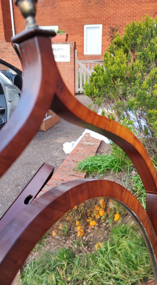AN ANTIQUE KINGWOOD DRESSING MIRROR - ADDITIONAL PHOTO 6