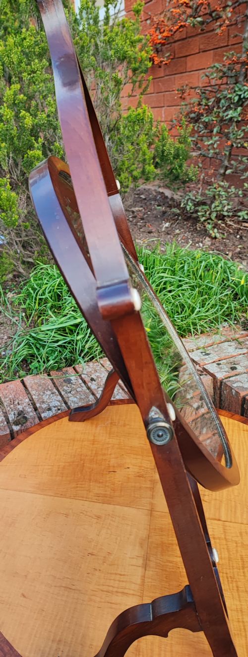 AN ANTIQUE KINGWOOD DRESSING MIRROR - ADDITIONAL PHOTO 7