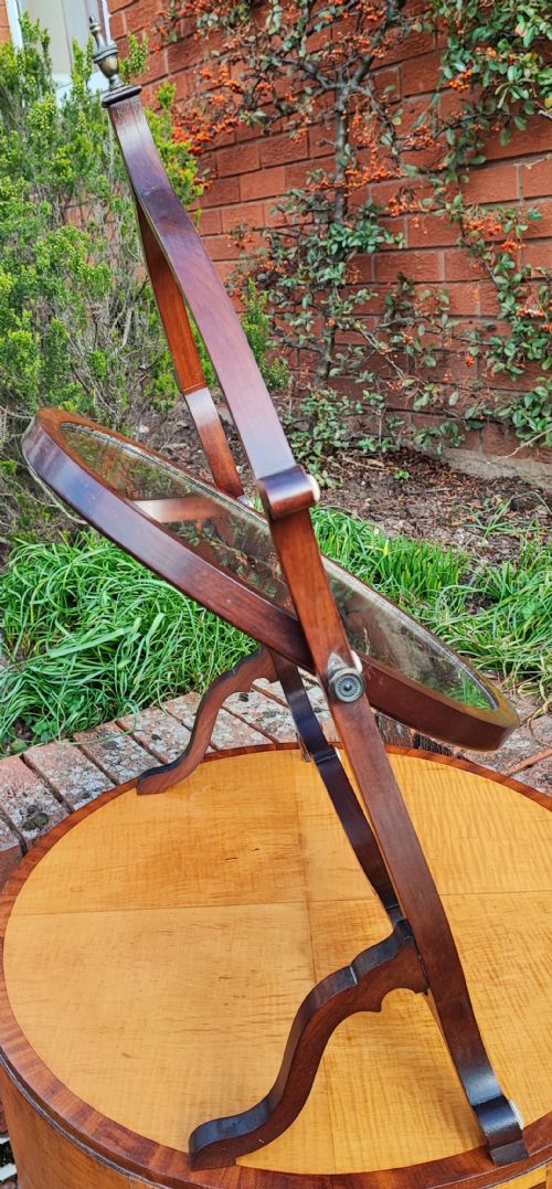AN ANTIQUE KINGWOOD DRESSING MIRROR - ADDITIONAL PHOTO 8