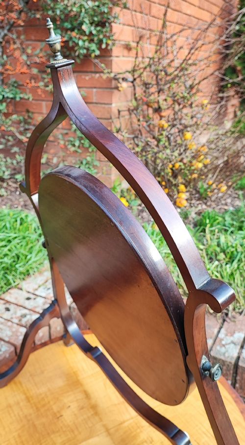 AN ANTIQUE KINGWOOD DRESSING MIRROR - ADDITIONAL PHOTO 10