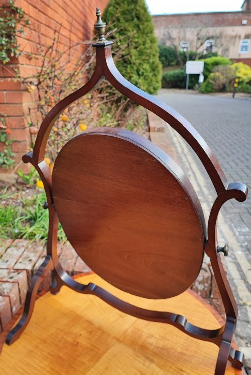 AN ANTIQUE KINGWOOD DRESSING MIRROR - ADDITIONAL PHOTO 11