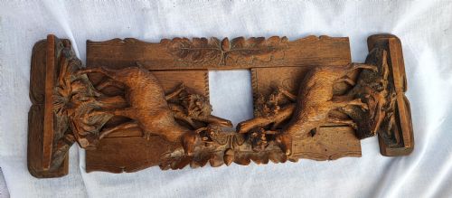 antique linden wood blackforest extending book rack - CATEGORY: ANTIQUE MISCELLANEOUS - DATED 1900