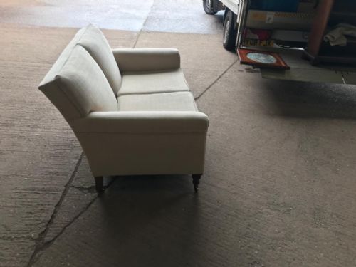A VICTORIAN SMALL SOFA HARRODS LONDON - ADDITIONAL PHOTO 4