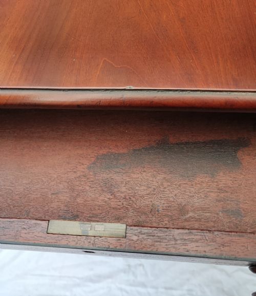 REGENCY MAHOGANY AND EBONY SOFA TABLE - ADDITIONAL PHOTO 16