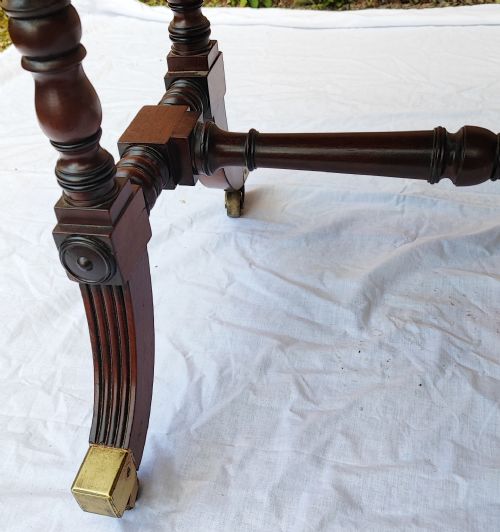 REGENCY MAHOGANY AND EBONY SOFA TABLE - ADDITIONAL PHOTO 22