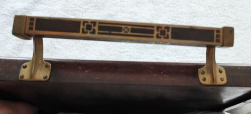 A FINE ART NOUVEAU BRASS INLAID TRAY BY ERHARD SOHNE GERMANY - ADDITIONAL PHOTO 5