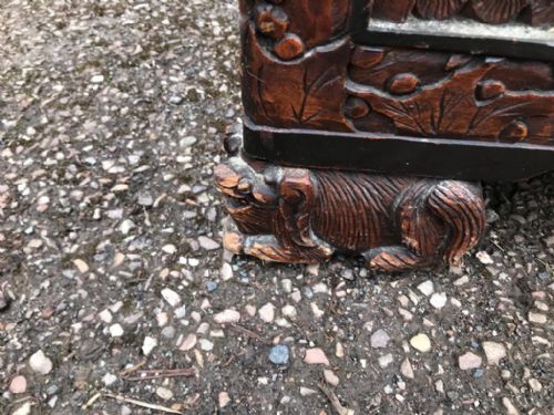 GOOD ANTIQUE CARVED CAMPHOR WOOD CHINESE TRUNK - ADDITIONAL PHOTO 2