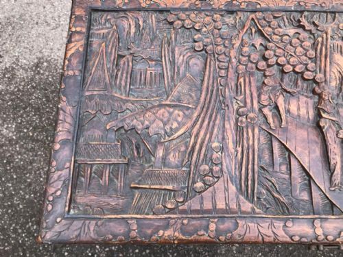 GOOD ANTIQUE CARVED CAMPHOR WOOD CHINESE TRUNK - ADDITIONAL PHOTO 14