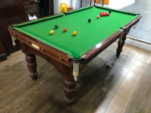 VICTORIAN MAHOGANY REFURBISHED SNOOKER DINING TABLE - ADDITIONAL PHOTO 7