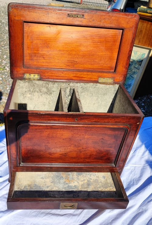 WILLIAM IV MAHOGANY WINE COOLER LONDON MAKER - ADDITIONAL PHOTO 6