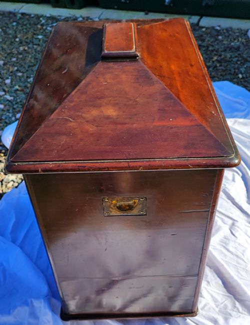 WILLIAM IV MAHOGANY WINE COOLER LONDON MAKER - ADDITIONAL PHOTO 14