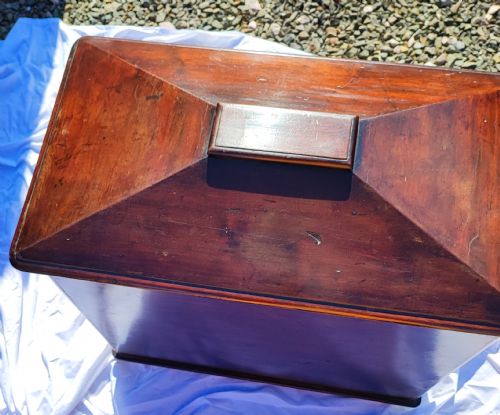 WILLIAM IV MAHOGANY WINE COOLER LONDON MAKER - ADDITIONAL PHOTO 15