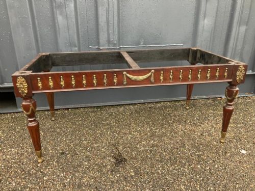 FRENCH ONYX AND BRASS MOUNTED COFFEE TABLE - ADDITIONAL PHOTO 1