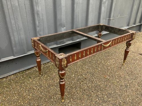 FRENCH ONYX AND BRASS MOUNTED COFFEE TABLE - ADDITIONAL PHOTO 3