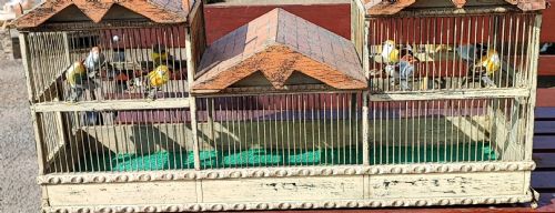 AN ANTIQUE FOLK ART PAVILION BIRD CAGE - ADDITIONAL PHOTO 3