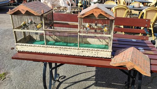 AN ANTIQUE FOLK ART PAVILION BIRD CAGE - ADDITIONAL PHOTO 4