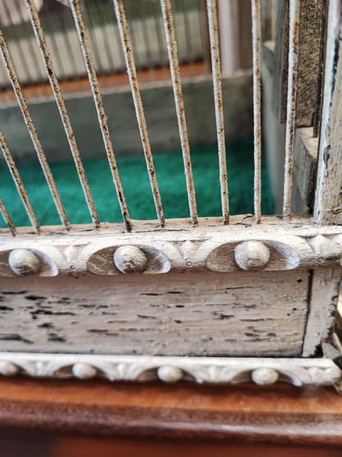 AN ANTIQUE FOLK ART PAVILION BIRD CAGE - ADDITIONAL PHOTO 10