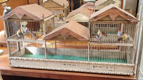 AN ANTIQUE FOLK ART PAVILION BIRD CAGE - ADDITIONAL PHOTO 12