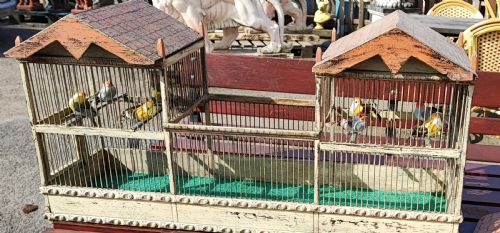 AN ANTIQUE FOLK ART PAVILION BIRD CAGE - ADDITIONAL PHOTO 15