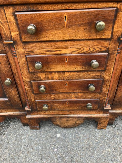 GEORGE III OAK AND FRUITWOOD DRESSER - ADDITIONAL PHOTO 2