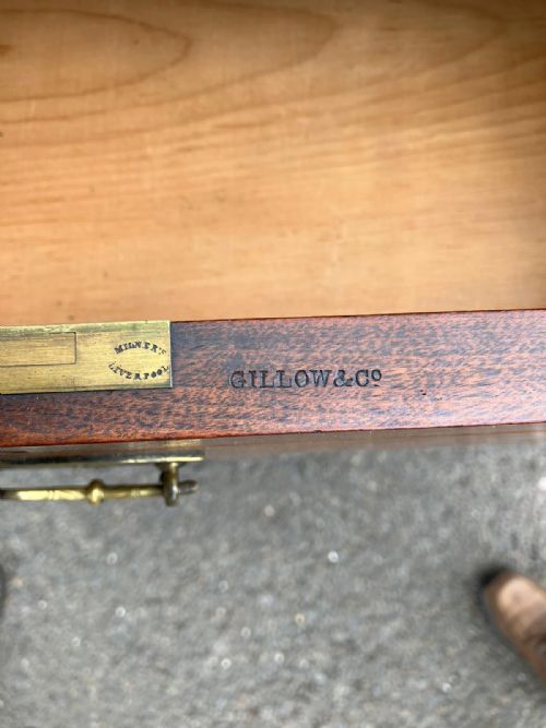 GILLOW CO ART'S AND CRAFTS WALNUT CHEST - ADDITIONAL PHOTO 1