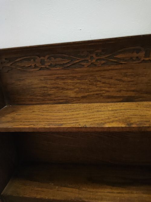 ART'S AND CRAFTS OAK TABLE BOOKSHELF WITH A COLLECTION OF 28 CLASSIC NOVELS - ADDITIONAL PHOTO 11