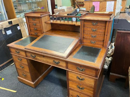 antique mahogany desk - CATEGORY: ANTIQUE DESKS - DATED 19TH CENTURY