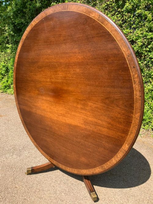 antique large 5ft 6 quality mahogany dining table in the george iii style - CATEGORY: ANTIQUE TABLES - DATED 1920