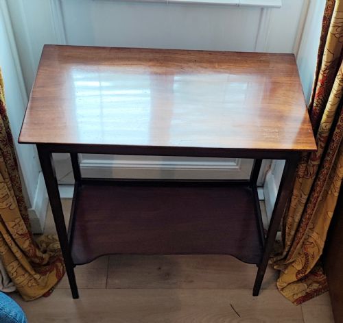 ELEGANT GEORGE III MAHOGANY LAMP SIDE TABLE - ADDITIONAL PHOTO 1