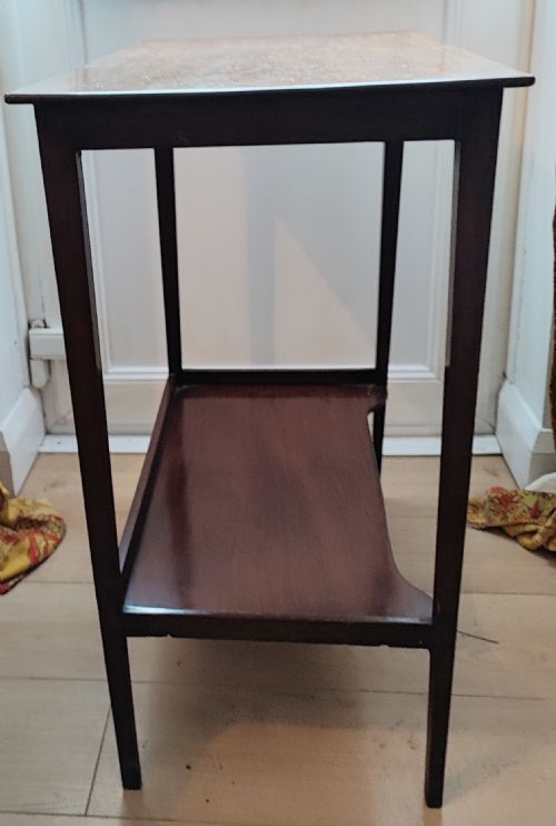 ELEGANT GEORGE III MAHOGANY LAMP SIDE TABLE - ADDITIONAL PHOTO 4