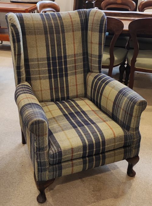 antique wing chair - CATEGORY: ANTIQUE CHAIRS - DATED 1920