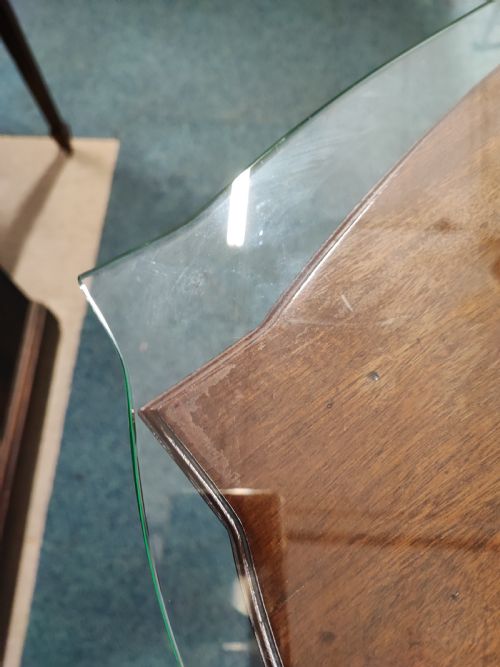 AN ANTIQUE CARVED ADAMS STYLE MAHOGANY LAMP OR SIDE TABLE - ADDITIONAL PHOTO 1