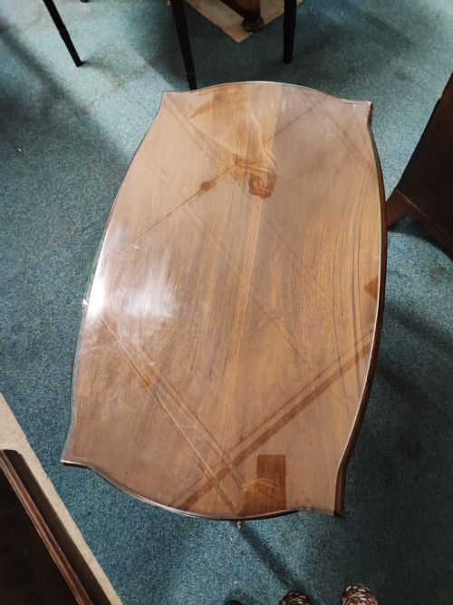 AN ANTIQUE CARVED ADAMS STYLE MAHOGANY LAMP OR SIDE TABLE - ADDITIONAL PHOTO 9