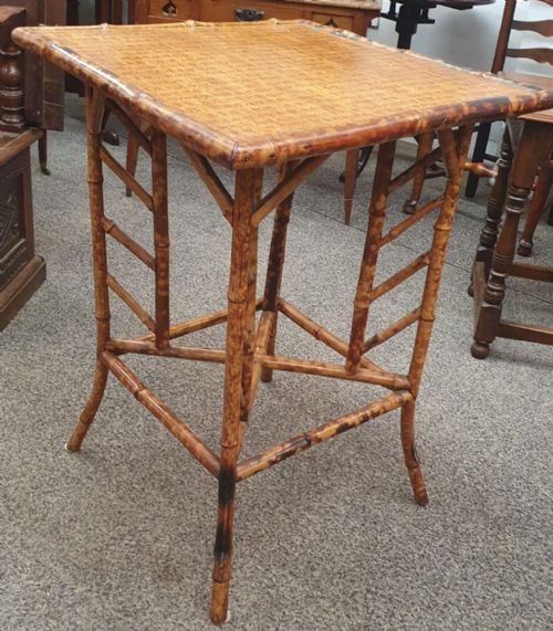 a 19c chinese bamboo occasional table - CATEGORY: ANTIQUE TABLES - DATED 1890