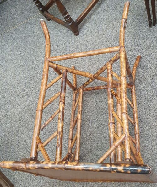 A 19C CHINESE BAMBOO OCCASIONAL TABLE - ADDITIONAL PHOTO 4