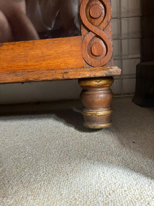 A COUNTRY HOUSE OAK SHALLOW CABINETOR BOOKCASE - ADDITIONAL PHOTO 5