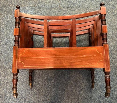 A REGENCY MAHOGANY AND INLAID CANTERBURY - ADDITIONAL PHOTO 2