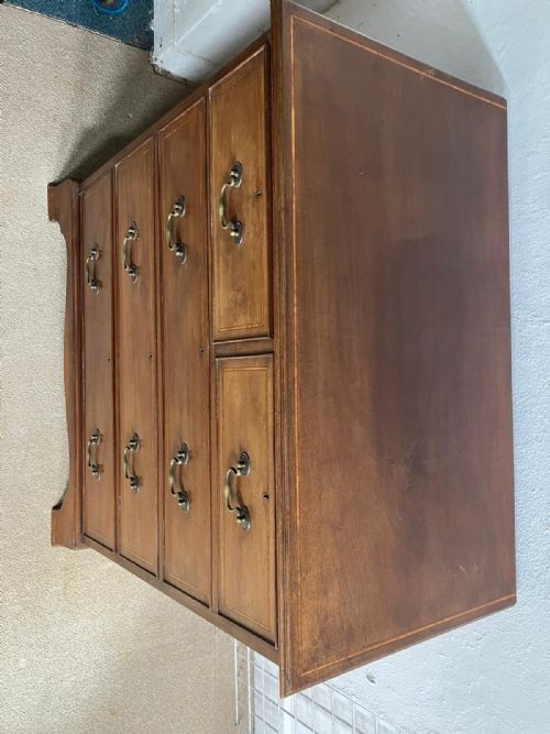 ANTIQUE INLAND MAHOGANY CHEST IN THE GEORGE III STYLE - ADDITIONAL PHOTO 1